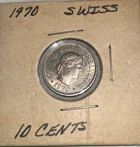 Moneda suiza de 10 rappen 1970 - Imagen 1 de 3