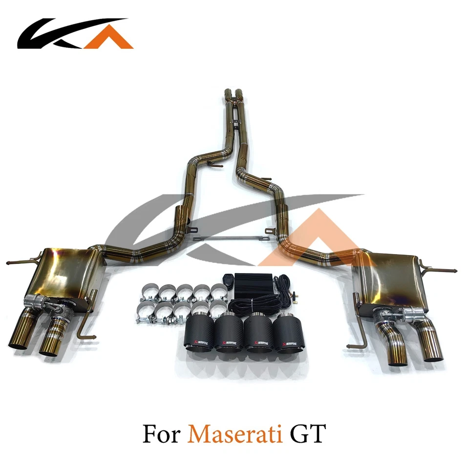 KA Catback 排气适用于玛莎拉蒂 GT 4.2 4.7 钛合金后部 — 第 1/4 张图片