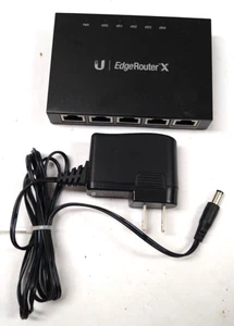 UbiQuiti Networks ER-X ER X EdgeRouter X 12V Five Ethernet Slots WORKING D352 - Photo 1/4