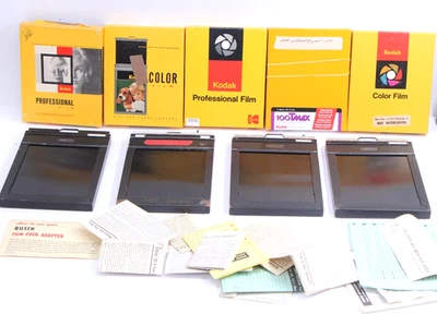 Lot of 4x5 Film Holders Cassettes Loaded, Kodak Royal Pan, Tri-X, Ektacolor Film - Image 1 of 4