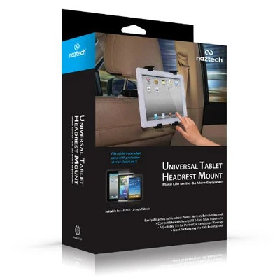 NAZTECH N2100 UNIVERSAL CAR HEADREST MOUNT FOR iPAD-3 XOOM XYBOARD GALAXY TAB-2 - Image 1 of 2