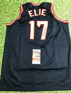 MARIO ELIE AUTOGRAPHED HOUSTON ROCKETS JERSEY JSA LAST ONE - Picture 1 of 3
