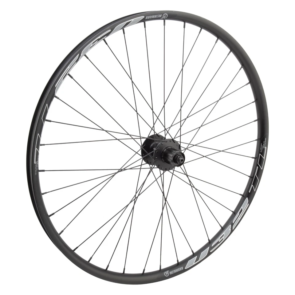 Weinmann U32TL Black 27.5-inch Rear QR Shimano HG Tubeless 6-Bolt Disc Wheel