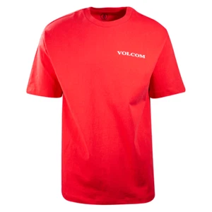 Camiseta Volcom Hombre Roja Serif Stone Calce Suelto S/S (S04) - Imagen 1 de 6