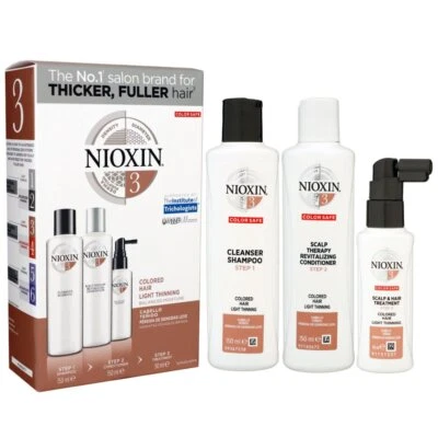 Nioxin System 3 Stufen System Set 150 ml Shampoo & 150 ml Conditioner & 50 ml Tr