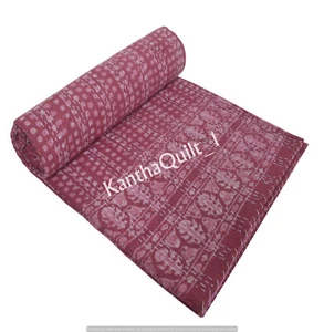 Colcha Kantha Indian Hecha a Mano Doble Manta De Colección Gudari Colcha Kantha - Imagen 1 de 4