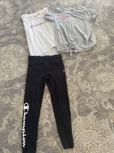 champion girls size XS pants and large shirts Guc!! - Picture 1 of 4