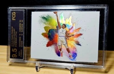 2019-20 Nassir Little Color Blast Prizm Rookie FCG 9.5 Gem Mint Tar Heels... - Image 1 of 4