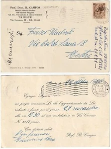 TRIEST - WERBUNG - DR. R. CAMPOS - AUGENARZT - REISEN 1955 -2142- - Bild 1 von 1