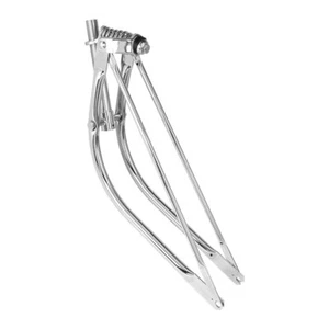 OG Lowrider Classic 29" Bent Spring Fork 1" CHROME Cruiser Bike Bicycle Part - Picture 1 of 1