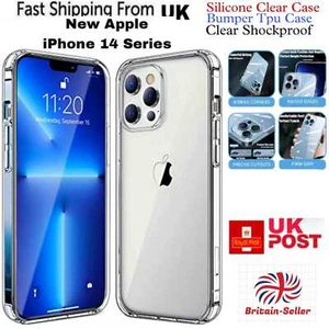 Case For Apple iPhone 15 16 14 PRO 14 PRO MAX Clear Shockproof Gel Bumper Cover - Picture 1 of 7