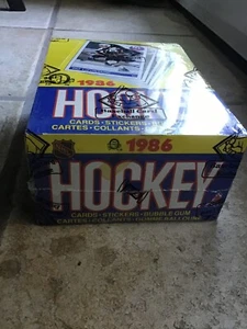 Caja de cera sin abrir O-Pee-Chee Hockey 1985-86 Mario Lemieux Rookie BBCE - Imagen 1 de 5