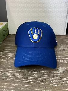MILWAUKEE BREWERS New Era 9FORTY Blue MLB Adjustable Hat - Never Worn - Picture 1 of 3