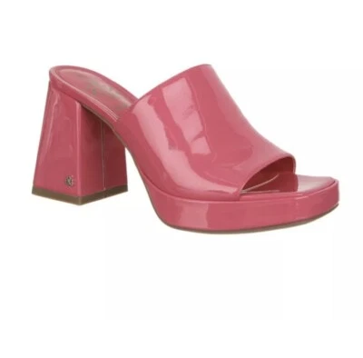 Sam & Libby Barbie Rosa Patente Plataforma Slip-On Mules Mujer Talla 9 Como Barbies Foto 1 de 4