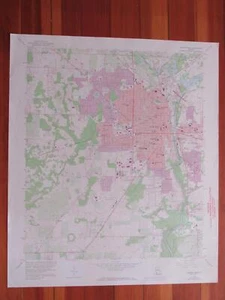 Mapa Topográfico Albany West Georgia 1973 Original Vintage USGS - Imagen 1 de 1