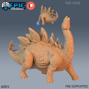 6K Resin 32mm Epic Miniatures Stegosaurus Cry  (Huge) for D&D - Picture 1 of 1