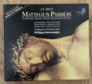 J. S. Bach Matthaus-Passion 3CD & CD Rom Box Set Philippe Herreweghe - Imagen 1 de 5