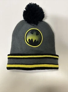 Batman Snow Winter Beanie Hat Boys Child Adult Set DC COMICS - Picture 1 of 4