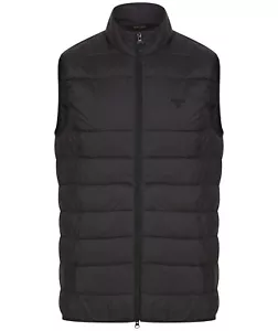 Barbour MGI0161BK11 Barton Gilet In Black Sizes S - 2XL - Picture 1 of 3