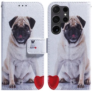 Cool Dog Card Wallet Case Magnetic Flip Bag Holder Cover Back For Various Phone - Picture 1 of 11