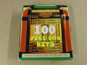 4-CD BOX / 100 JUKE BOX HITS - ORIGINAL ARTISTS - MUSIC FROM 50'S-60'S-70'S - Picture 1 of 3