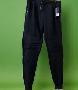 New Men's Street Rules Black Joggers Qui Sweatpants SAIZ XLARGE - Picture 1 of 8
