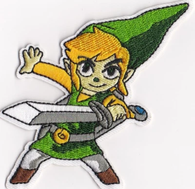 3"  LINK Legend of Zelda Patch Embroidered Iron On patches - Image 1 of 2