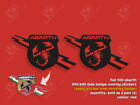 Fiat 500 Abarth 595 695 Turismo Competizione Red Side Badge Stickers