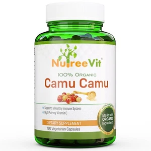 CÁPSULAS VEGETALES PURAS 100% CAMU CAMU (500mg) Vitamina C Natural Pura - Imagen 1 de 3