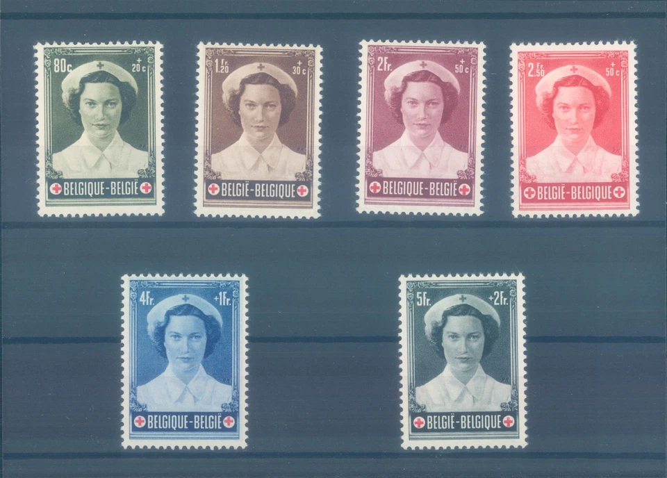 BELGIUM 1953 full MNH red cross set (CV $72 EUR65) - Image 1 of 1