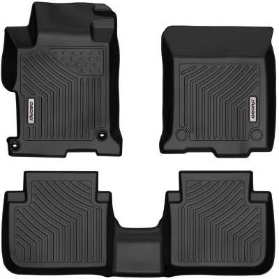 OEDRO Floor Mats Liners for 2013-2017 Honda Accord Sedans Black TPE All Weather Foto 1 de 4
