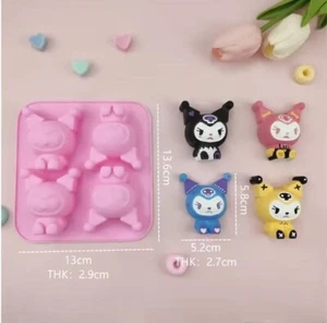 Hello Kitty sanrio Kuromi cute pink silicone mould for chocolate soap candles - Picture 1 of 2