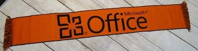 Raro Microsoft Office Logo Naranja Negro Invierno Otoño Tejido Bufanda Unisex 55 x 8 Foto 1 de 4