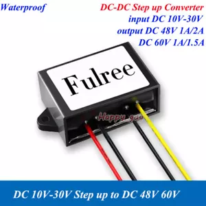 Waterproof DC-DC 12V 19V 24V Step up To 48V 60A Car Power Supply Boost Converter - Picture 1 of 1