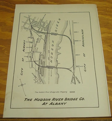 1923 Route Map of NIAGARA RIVER BRIDGE CO. | Grelly UK
