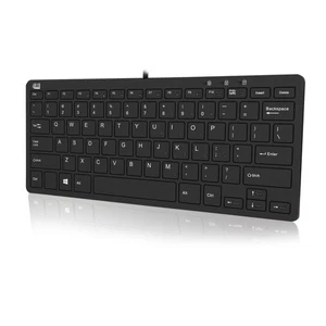 Adaptec SlimTouch 510 Mini Keyboard with USB Hubs (AKB-510HB), Black - Picture 1 of 7