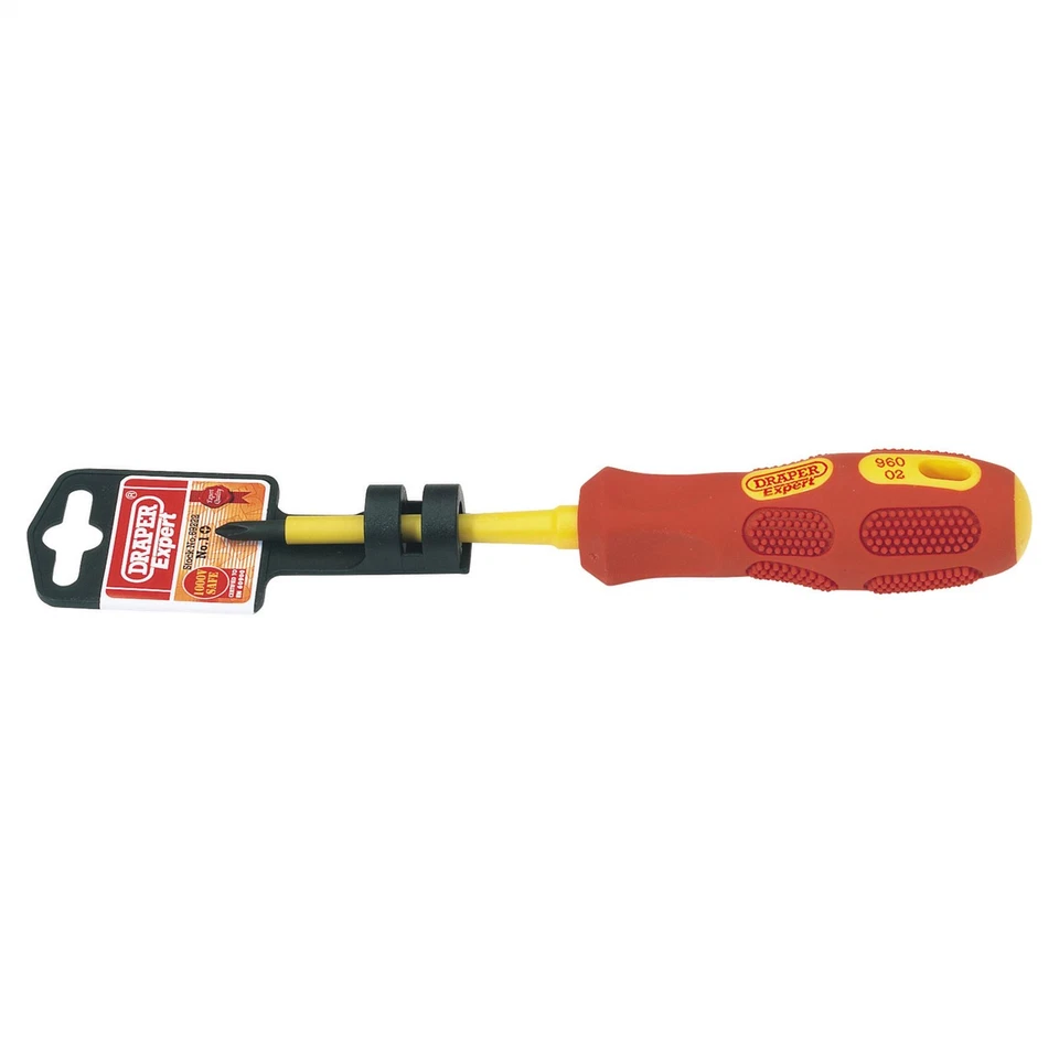 Draper 69222 VDE Approved Fully Insulated Cross Slot Screwdriver No.1 x 80mm - Image 1 of 1