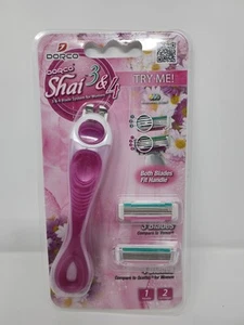 Dorco Shai 3 & 4 Klingen System für Damen (1 Griff, 2 Patronen) - Bild 1 von 4