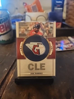 2023 Topps Series 1 - Team Logo Commemorative Patches Jose Ramirez #TLP-JRA - Image 1 of 2