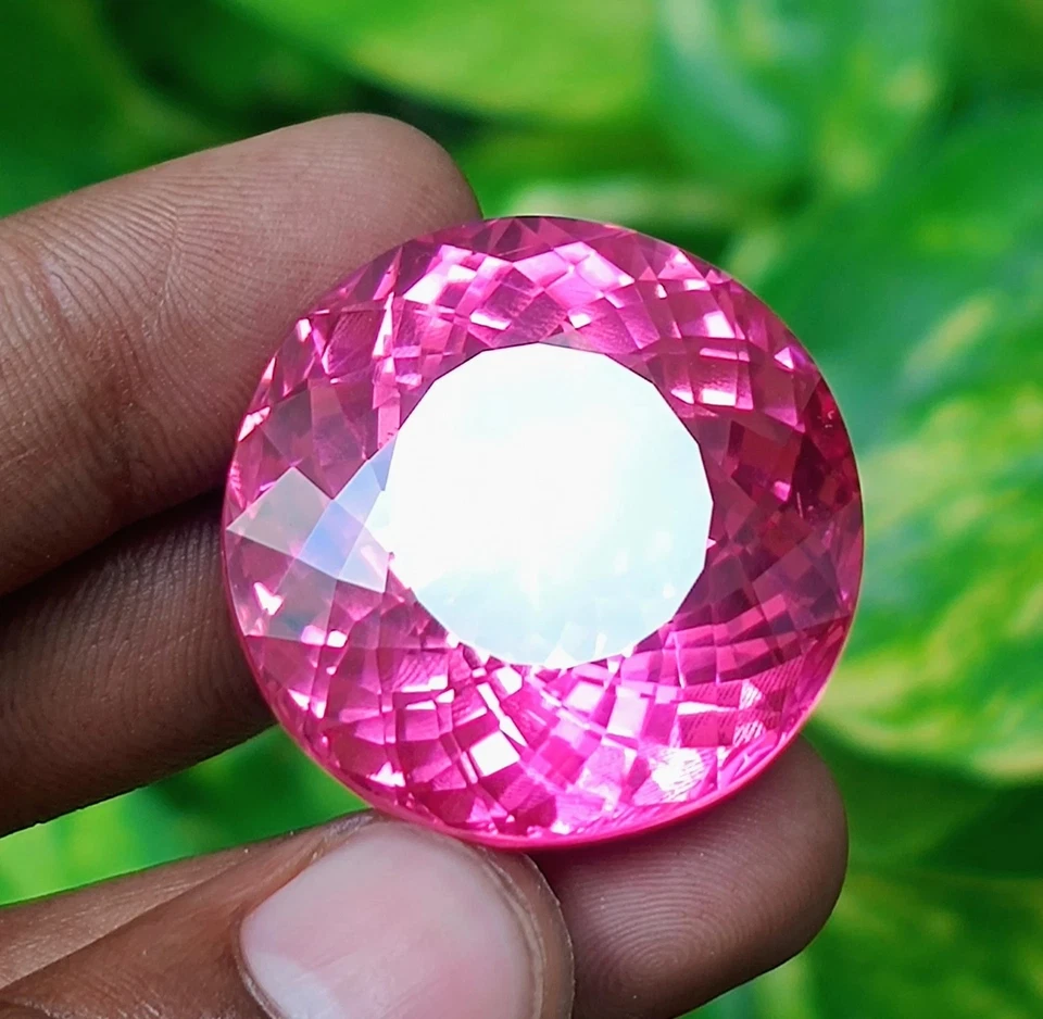 Massive 166 Carat Mogok Ruby Round Cut Certified Natural Pink Gemstone - Image 1 of 4