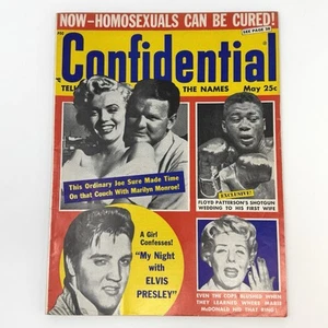 Confidential Magazine May 1957 Marilyn Monroe Cover, Elvis, & Marlon Brando - Imagen 1 de 12