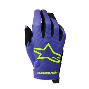 Guanti Alpinestars Youth Radar MX Viola Giallo Fluo Motocross Fuoristrada - Foto 1 di 3