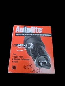 4 pc Autolite 65 Copper Core Nascar Performance Spark Plugs - Picture 1 of 5