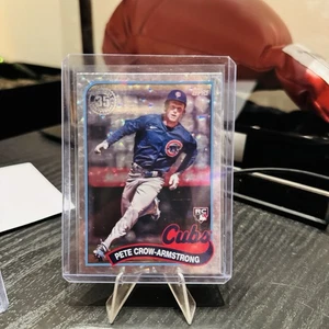 2024 Topps Series 2: Pete Crow-Armstrong RC 1989 Retro Cracked Ice #89B2-5 Cubs - Picture 1 of 2