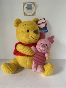 New Sealed GUND Spin Master Pooh Piglet Knit Plush - Picture 1 of 7