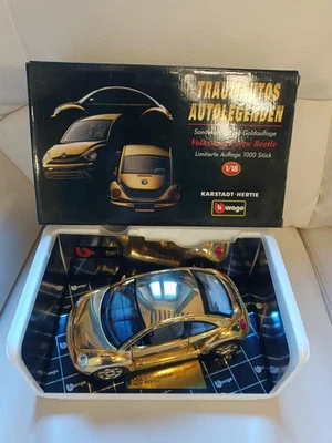 Burago Gold 143/1000 VW Beetle Bburago Hot Wheels Polistil  Politoys Mebetoys  - Immagine 1 di 4