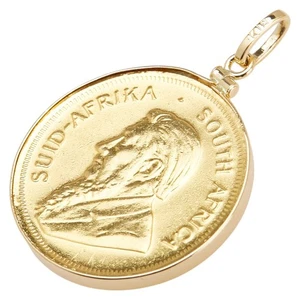 AUTHENTIC Pendant top K22 Gold/K18YG yellow gold Women - Picture 1 of 3