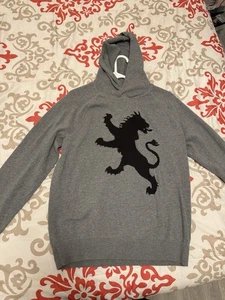 Express Men's Hoodie Sweatshirt EXP-111, Black/Gray, Medium - Picture 1 of 4