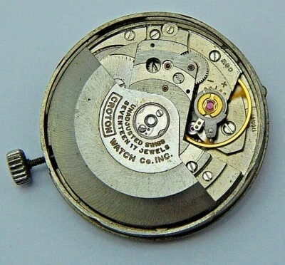 Vintage Watch movement Paul Dupree Croton Aquamatic 17 jewel A8A5 F101 men's  - Image 1 of 4