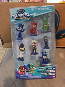 PJ MASKS POWER HEROES 7 PIECES COLLECTIBLE FIGURE SET Catboy Ninja Gekko Luna - Picture 1 of 3